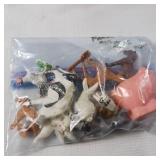 Bendy Legs and other farm animals  Nook the Husky  Beanie Baby  Legos