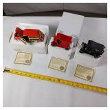 NIB 1949 Ford Station Wagon 1:32 Scale Model Car plus 1913 Ford Police Paddy Wagon plus Fire Chief Paddy Wagon!