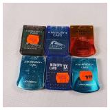 Various PlayStation memory cards including 1MB and others, 6 total 