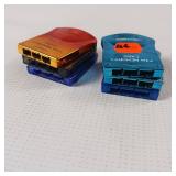 Various PlayStation memory cards including 1MB and others, 6 total 