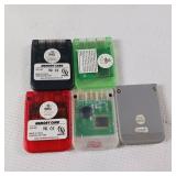 Various Sony PlayStation memory cards, PS1, five total 