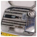 138 piece ratchet screwdriver - complete with case 