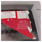 138 piece ratchet screwdriver - complete with case 