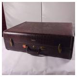 Vintage Samsonite Suit Case Faux Alligator