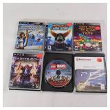 Play Station 3 PS3 Lot of Games 6 Total - South Park - ratchet - Marvel Lego - Home Front Sports Champions