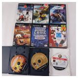 PS2 - Lot of 9 Games - Cars - Desert Storm - DaVinci Code - Biathlon and more