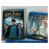 DVD and Blu Ray – Harry Potter – Little Fockers – I killed Giants – Sliders -Star Trek – Young Messiah – Submergence – One the game stands tall – Fist Fight Replicas – 007