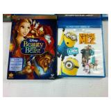 Disney Blu Ray and DVD  Despicable Me II  Frozen  Escape from Planet Earth  Beauty and the Beast  Lion King II
