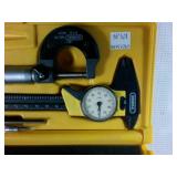 Nice Caliper and Micrometer Set  With punch  0-1 inch, 0-6 inch Like NIB