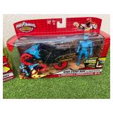 Power Rangers Pachy Zord with Charger & Dino Stunt Bike/Aqua Ranger