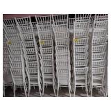 (48) White Chiavari Chairs...