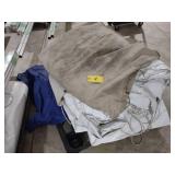 White Vinyl Canvas Tent, 20x20...