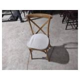 (37) Brown Crossback Chairs...