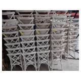 (40) Delta White Crossback Chairs...