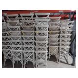 (40) Delta White Crossback Chairs...