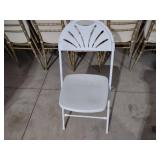 (126) Poly Folding Chairs...