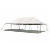 White Vinyl Canvas Tent, 20x40...