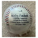 Kirby Puckett Silver Edition Baseball