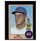 Tom Seaver 2nd Year 1968 Topps Rookie Cup #45 Vintage Baseball Card