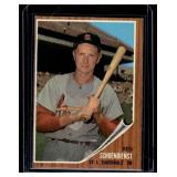 1962 Topps Red Schoendienst #575 (SUPER TOUGH HIGH # SP) Vintage Baseball Card