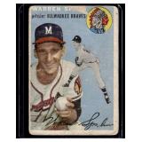 Warren Spahn 1954 Topps #20 Vintage Baseball Card