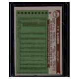 Ty Cobb 1976 Topps All-Time All-Stars #346 Vintage Baseball Card