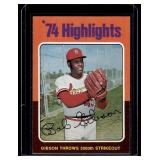 Bob Gibson 1975 Topps #3 Vintage Baseball Card