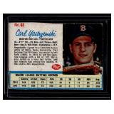 Carl Yastrzemski 1962 Post #61 Vintage Baseball Card