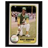 Rickey Henderson 2nd Year (1st Fleer Card) 1981 Fleer #574 Vintage Baseball Card