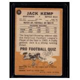 Jack Kemp 1967 Topps #24 Vintage Football Card