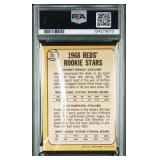 Johnny Bench RC PSA 2 1968 Topps #247 Reds Rookie Stars w/ Ron Tompkins Vintage Iconic Rookie Baseball Card