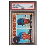 Nolan Ryan RC PSA 3 (MC) 1968 Topps #177 Mets Rookie Stars w/ Jerry Koosman Vintage Iconic Rookie Baseball Card