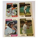 1974 Topps 4 Card Star Lot - Stargell, Robinson, Palmer, Carlton - Vintage Baseball Cards