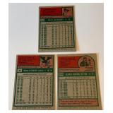 1975 Topps 3 Card Star Lot - McCovey, Sutton, Santo - Vintage Baseball Cards