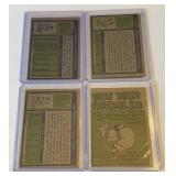 (4) 1972 Topp Football Star Card Lot - Manning RC, Bradshaw, Dawson, Houston
