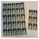 Babe Ruth 20 Cent Stamps - Large Lot