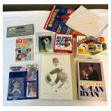 Nolan Ryan Large Lot of Misc Collectibles - Book, Starting Lineup, Card, Calendar and More