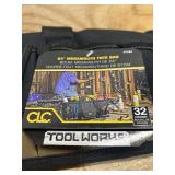 CLC 11 in. W X 12 in. H Polyester Tool Bag 32 pocket Black/Tan 1 pc