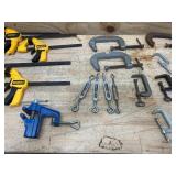 Various clamps and related