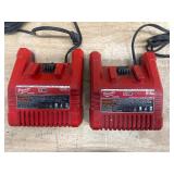 Milwaukee Lot of 2- M18 Chargers