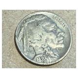 1948 Washington Quarter, 2 Silver Roosevelt Dimes & 1936 Buffalo Nickle