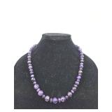 925 Sterling Silver Natural Amethyst Necklace - 436.1 Carats, 87.3 grams