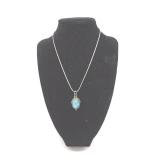 Vintage Sterling Silver & Larimar Necklace