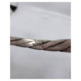 Taxco Sterling Silver Bangle Bracelet- 8"
