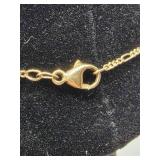 14K Gold & Jade Necklace- 5.3 grams