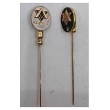 10K Gold & 12K Gold-Filled Stick Pins- 5.72 grams