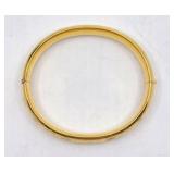 12K GF Bangle Bracelet- 6.75", 15.81 grams