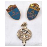 10K Miscellaneous Pins & Pendant- 8.18 grams