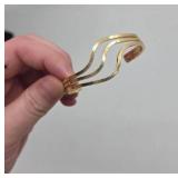 14K Gerald Stinn Bangle Bracelet- 6", 13.98 grams