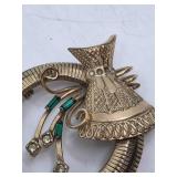 12K Regal Brooch Pin